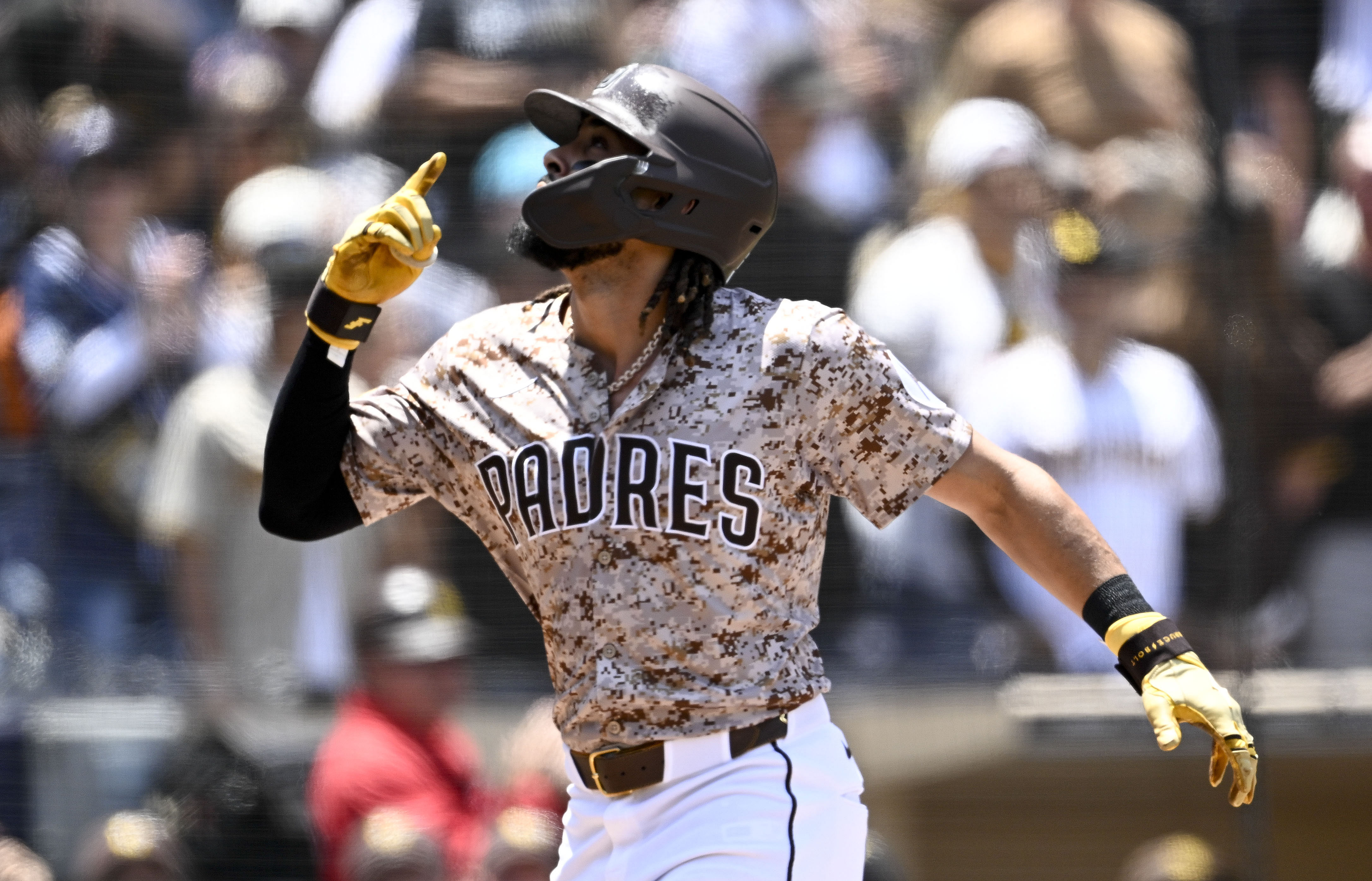 Fernando Tatis Jr. locked in and ready to launch one tonight - Source: Imagn